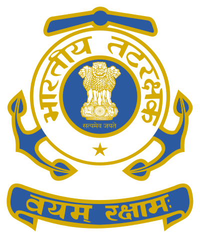 400px Indian Coast Guard Logo.svg Indian Coast Guard Recruitment 2022 Apply Online - 26 Posts